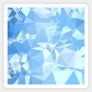 Blizzard Blue Abstract Low Polygon Background Sticker